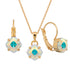 Komplektas "Magical Square (Aurora Borealis)" su Swarovski™ kristalais